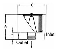 F Series Inlet Filter Drawing